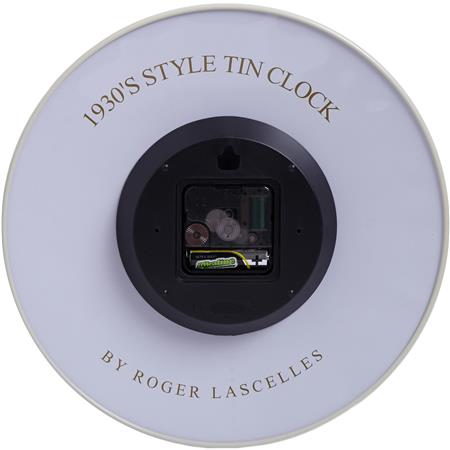 Convex Tin Clock, Fresh Bread Design 28cm
