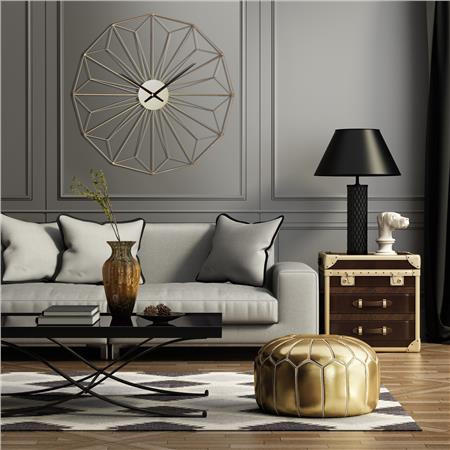 Large Round Wire Wall Clock 100cm