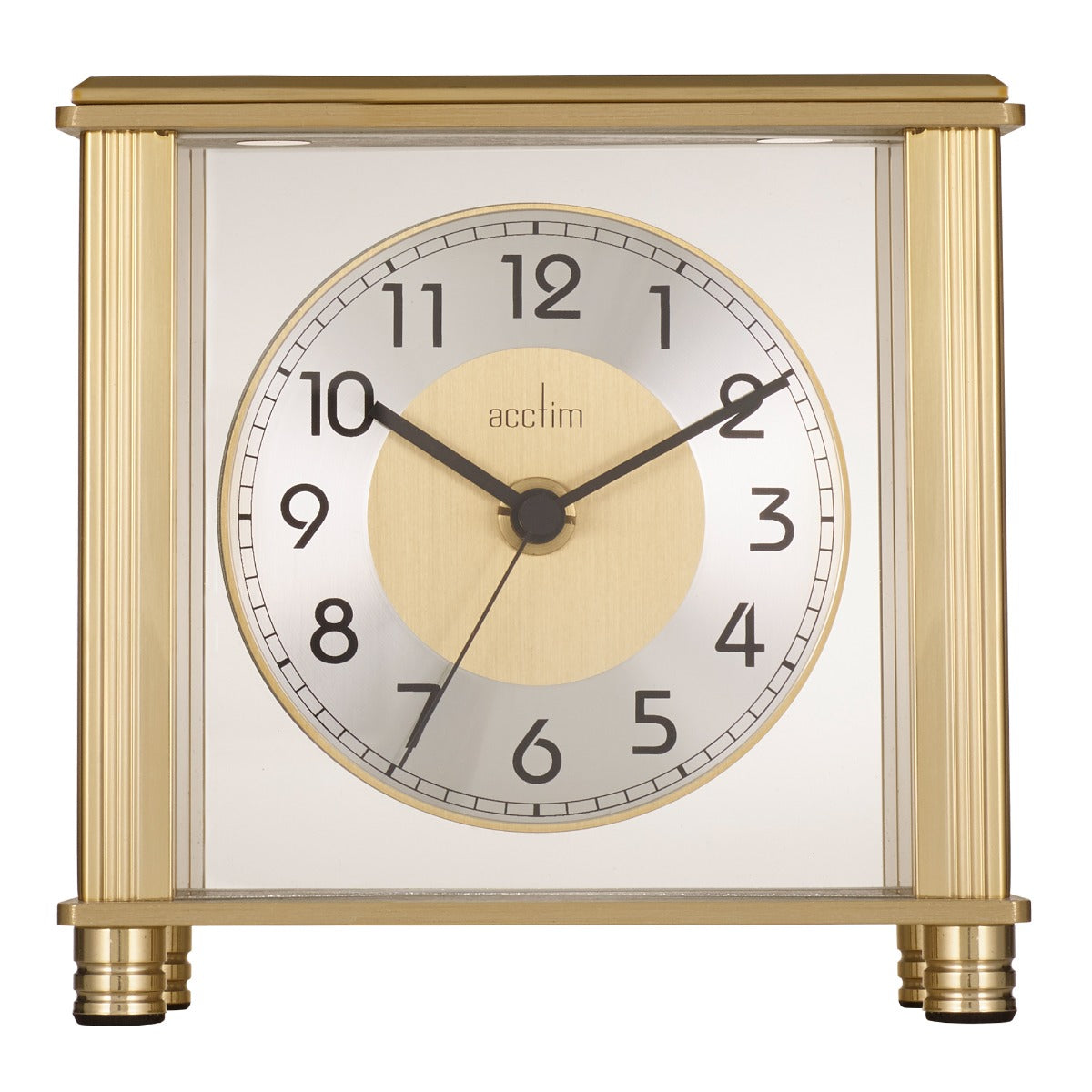 Hampden Detailled Metal Frame Mantel Clock