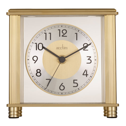 Hampden Detailled Metal Frame Mantel Clock