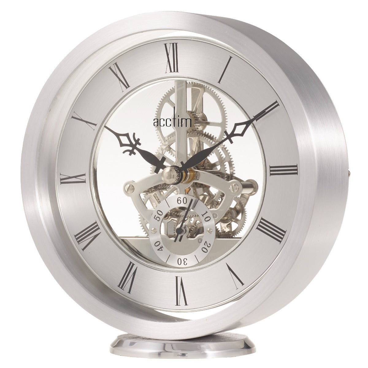 Millendon Mantel Clock Polished Metal Case