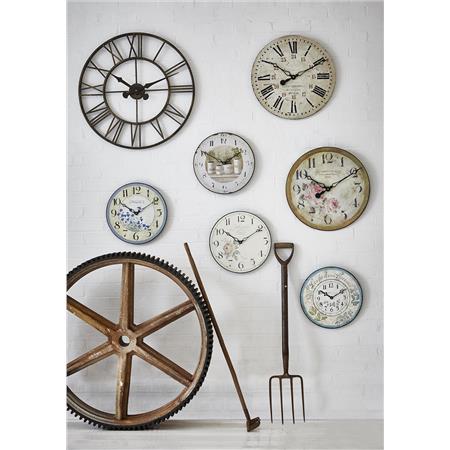Large Florist Wall Clock 49.6cm