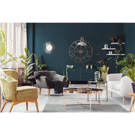 Vintage Outdoor Clock with Copper Numerals 70cm