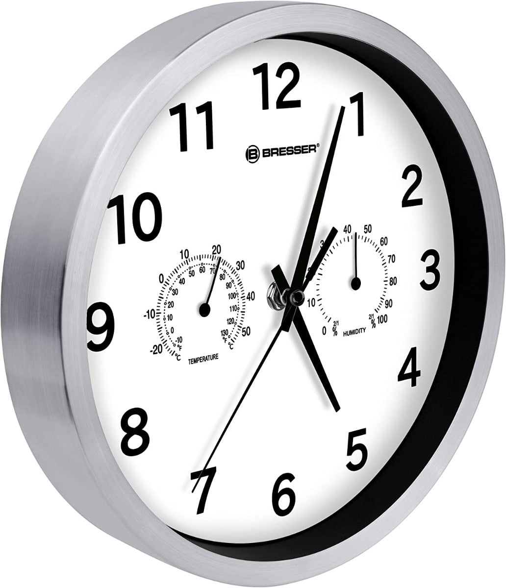 My Time Wall Clock with Temperature & Humidity (25cm)