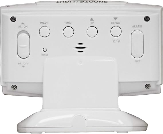 Integra 2 Radio Controlled LCD Digital Alarm Clock 13cm