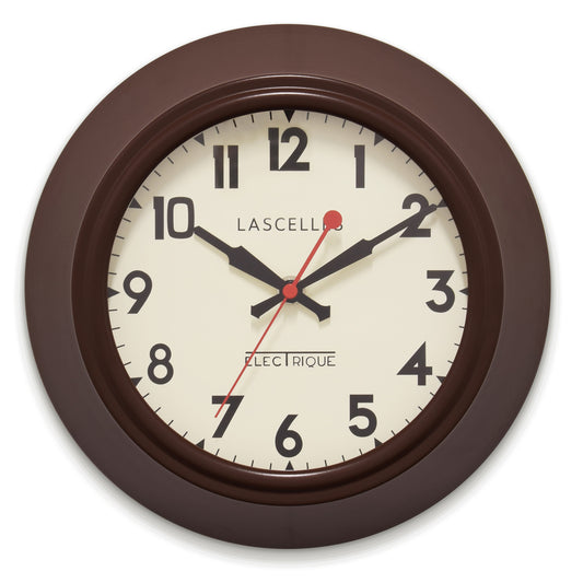 London Brown Wall Clock 25.5cm