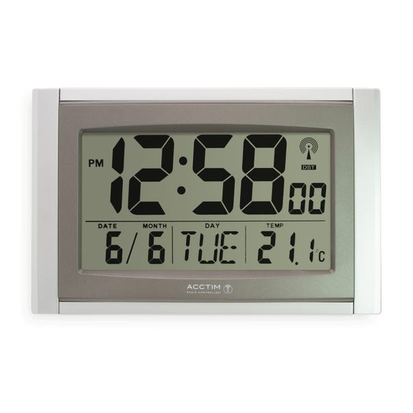 Stratus Digital Wall Clock 27cm