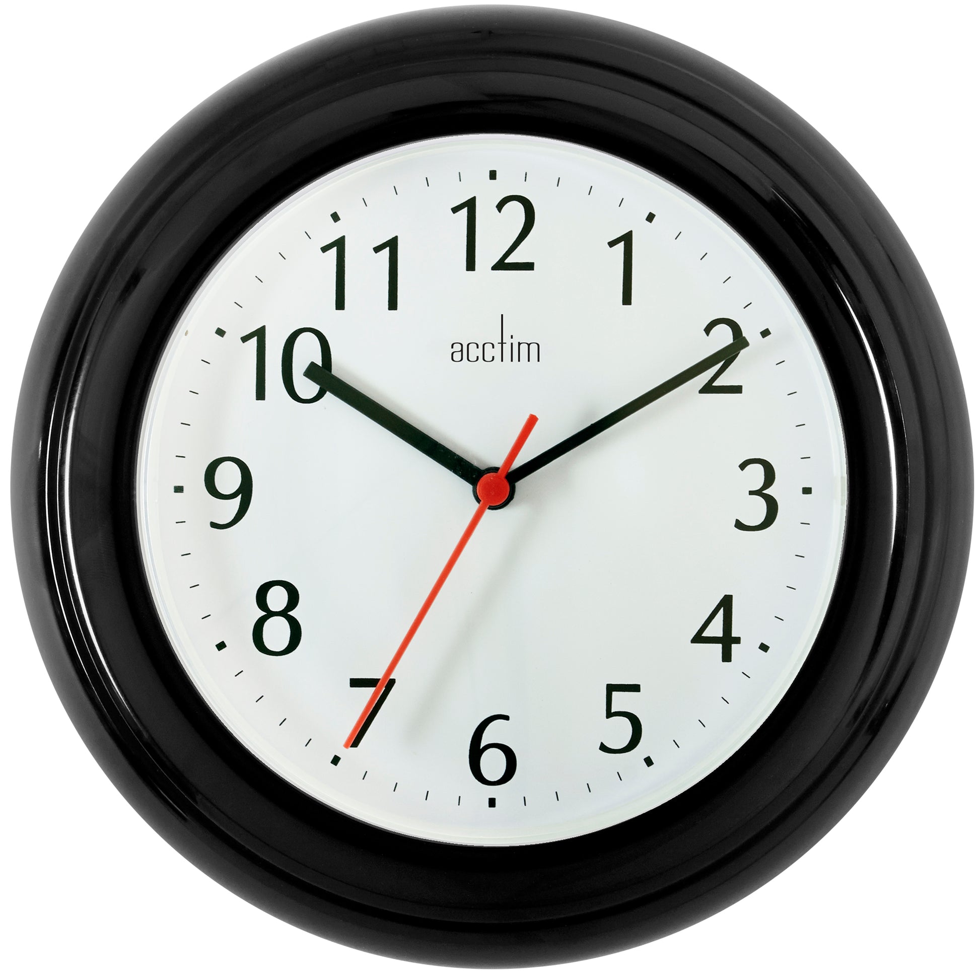 Wycombe Black Wall Clock 22.5cm