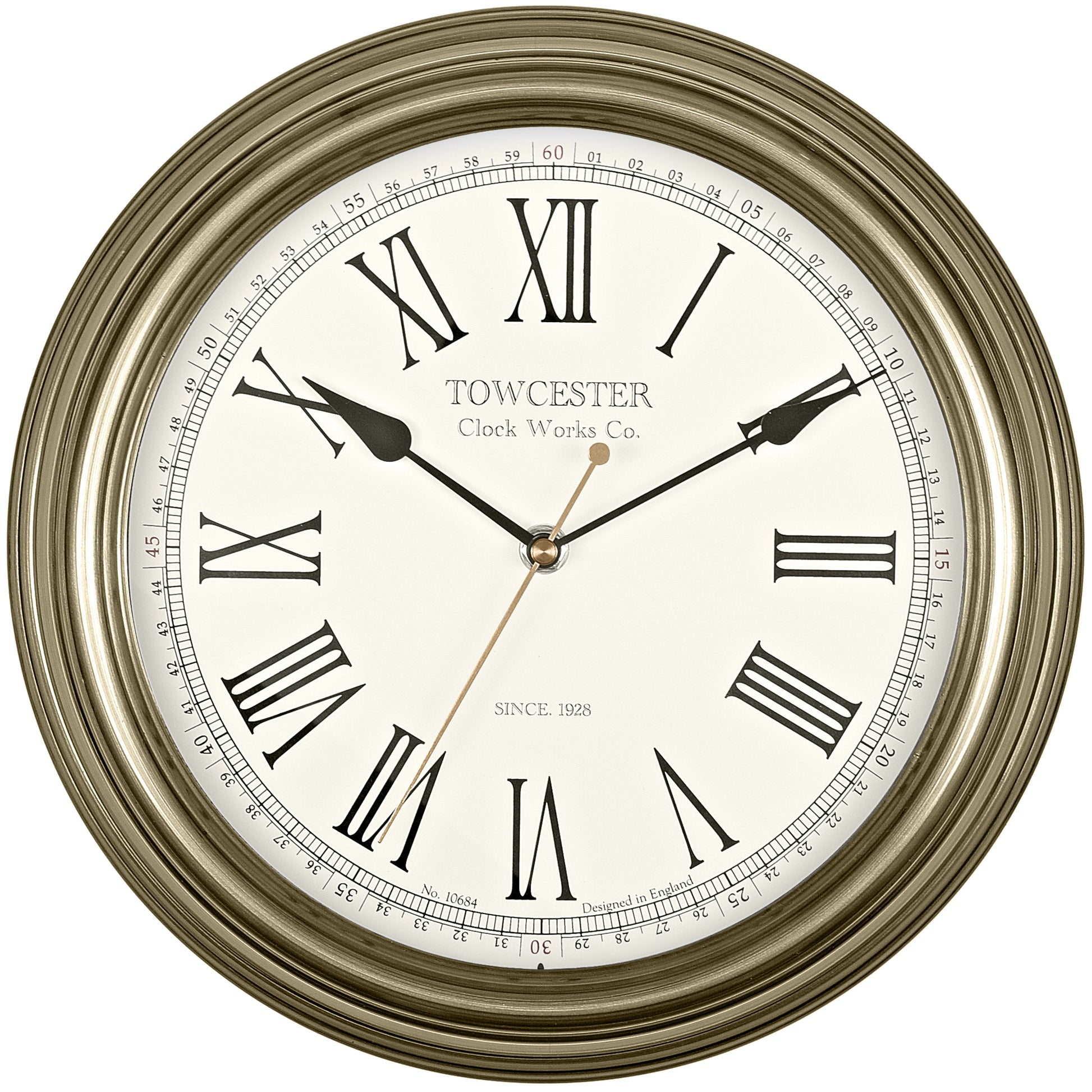 Redbourn Gold Wall Clock 30cm