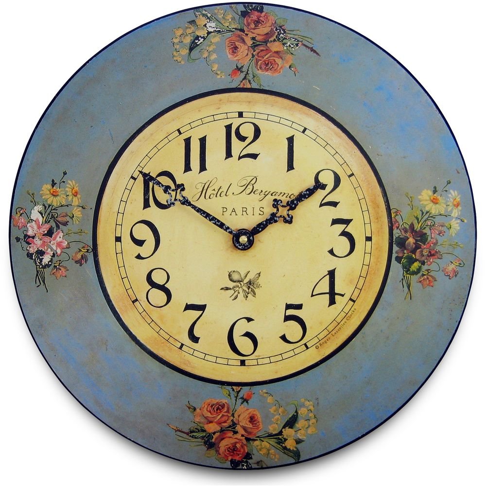 Bouquets Wall Clock 36cm - TickTockClocks