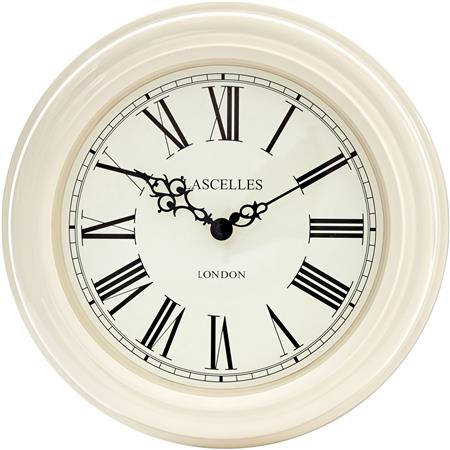 Lacelles Classic Wall Clock  in Cream 32cm