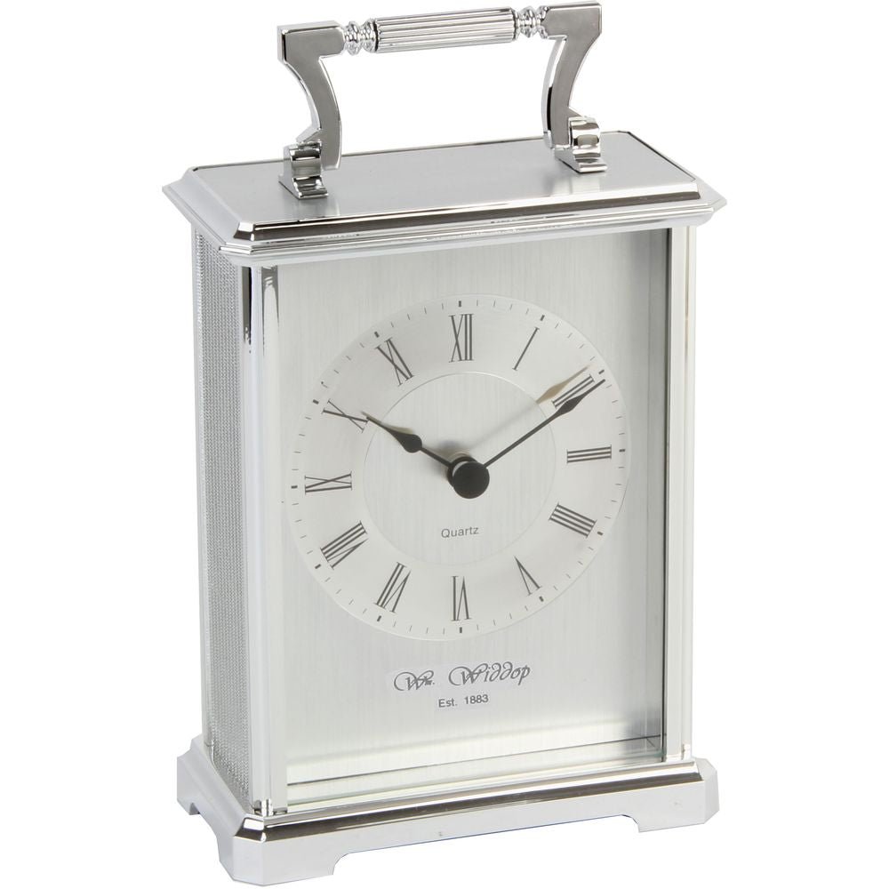 Carriage Clock - Silver 10cm - TickTockClocks