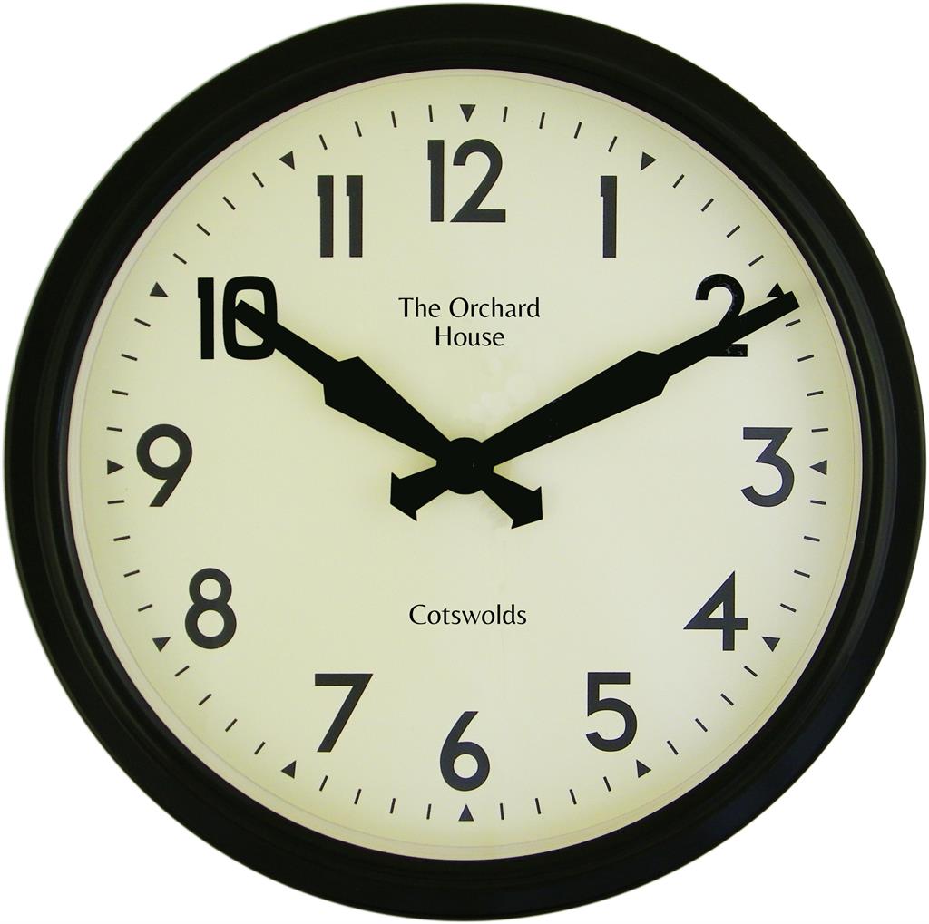 Smiths Retro Black 38cm Personalised