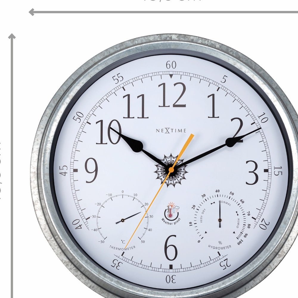 metal Tulip Wall Clock 40cm - TickTockClocks