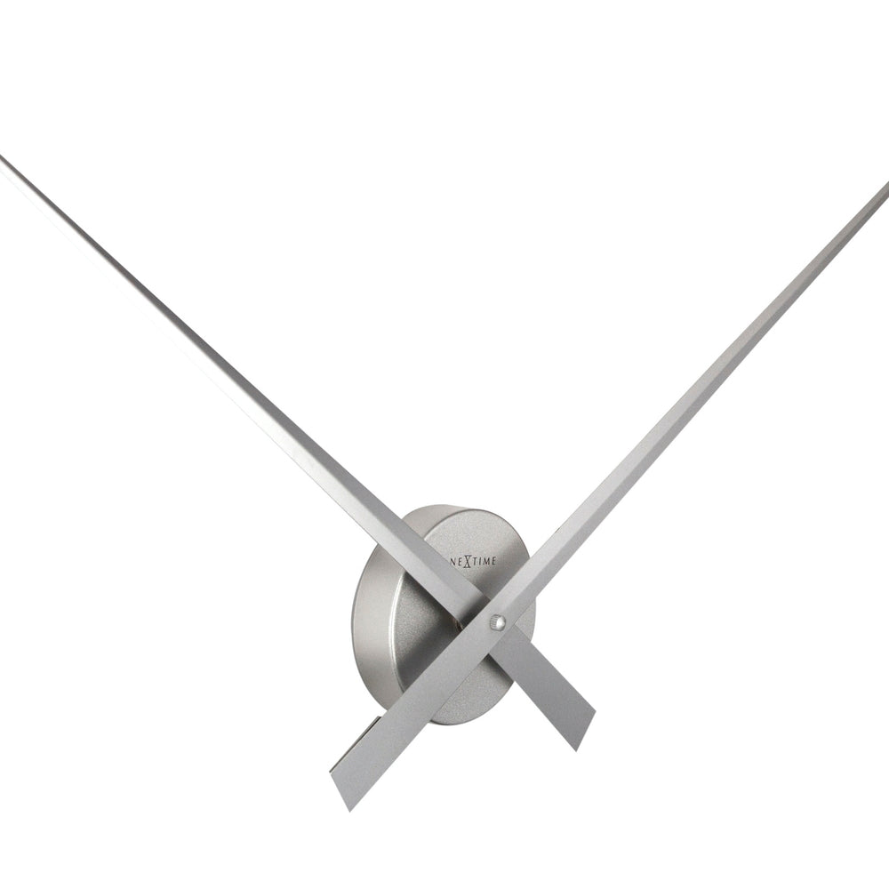 Silver Hands Wall Clock 85cm