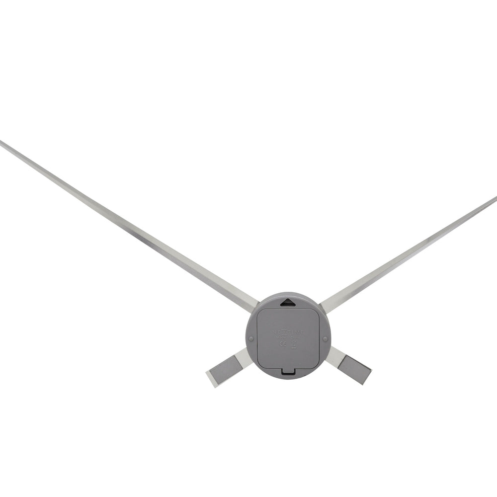 Silver Hands Wall Clock 85cm