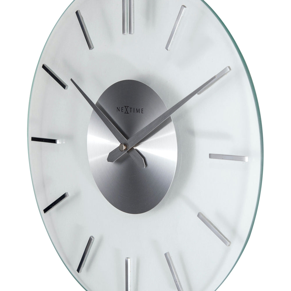 Glass Stripe Wall Clock 31cm