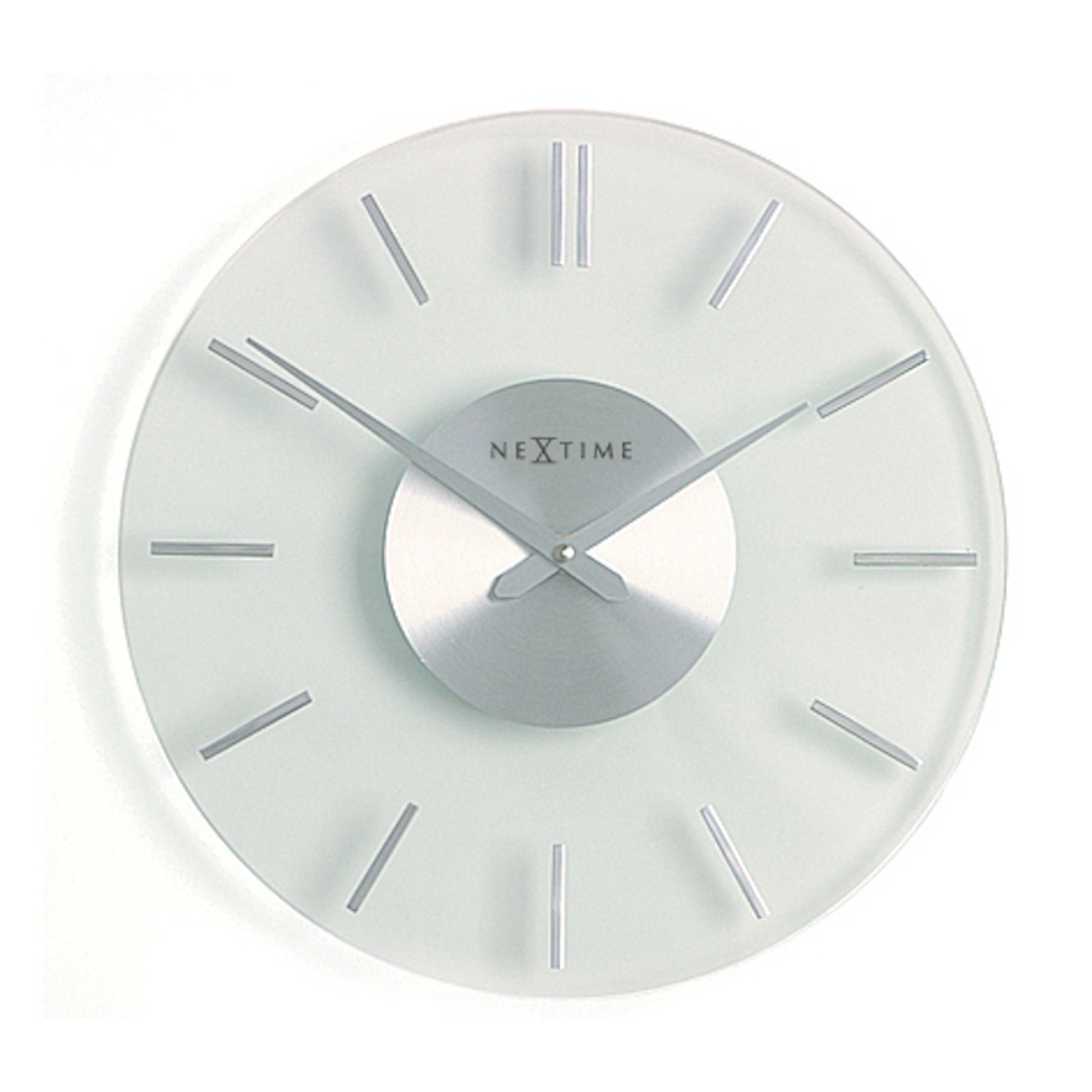 Glass Stripe Wall Clock 31cm
