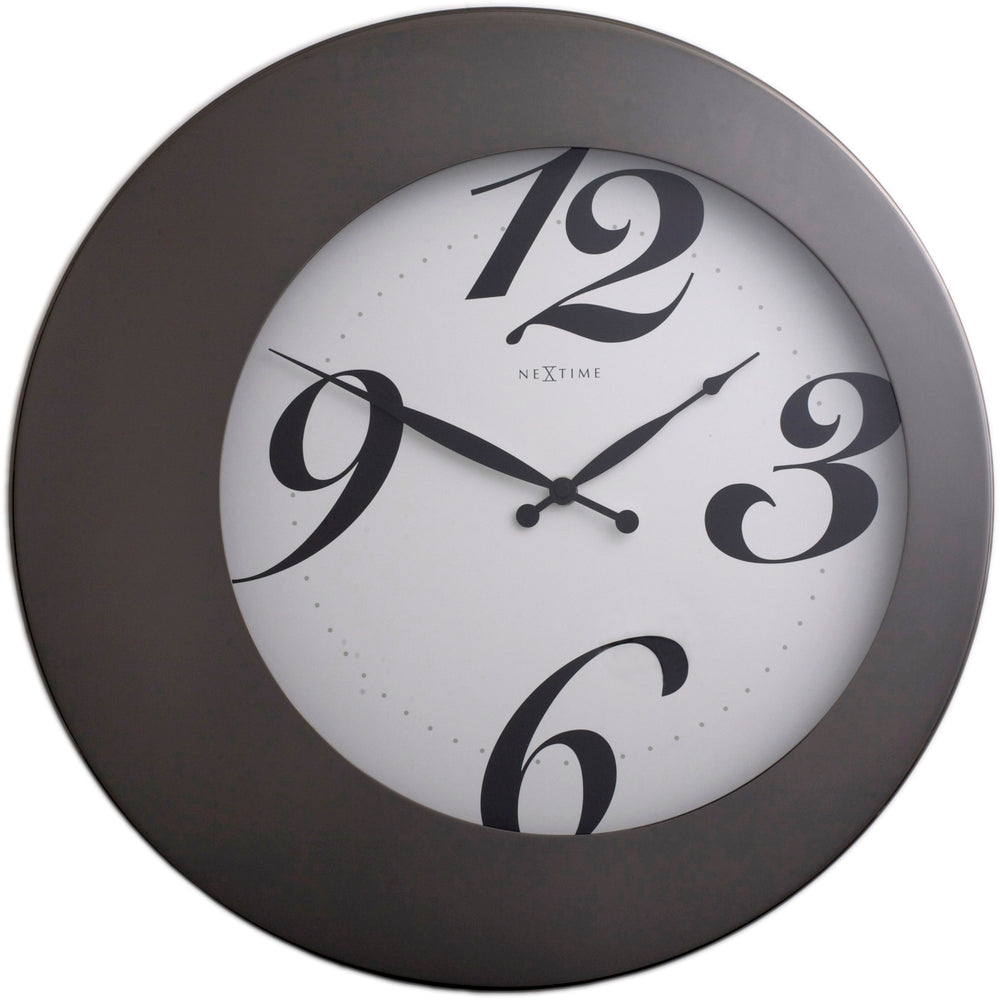 Gun Metal Walter Wall Clock 34cm