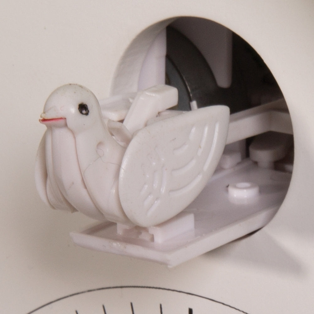 Birdy Red Trim Cuckoo Wall Clock 26cm