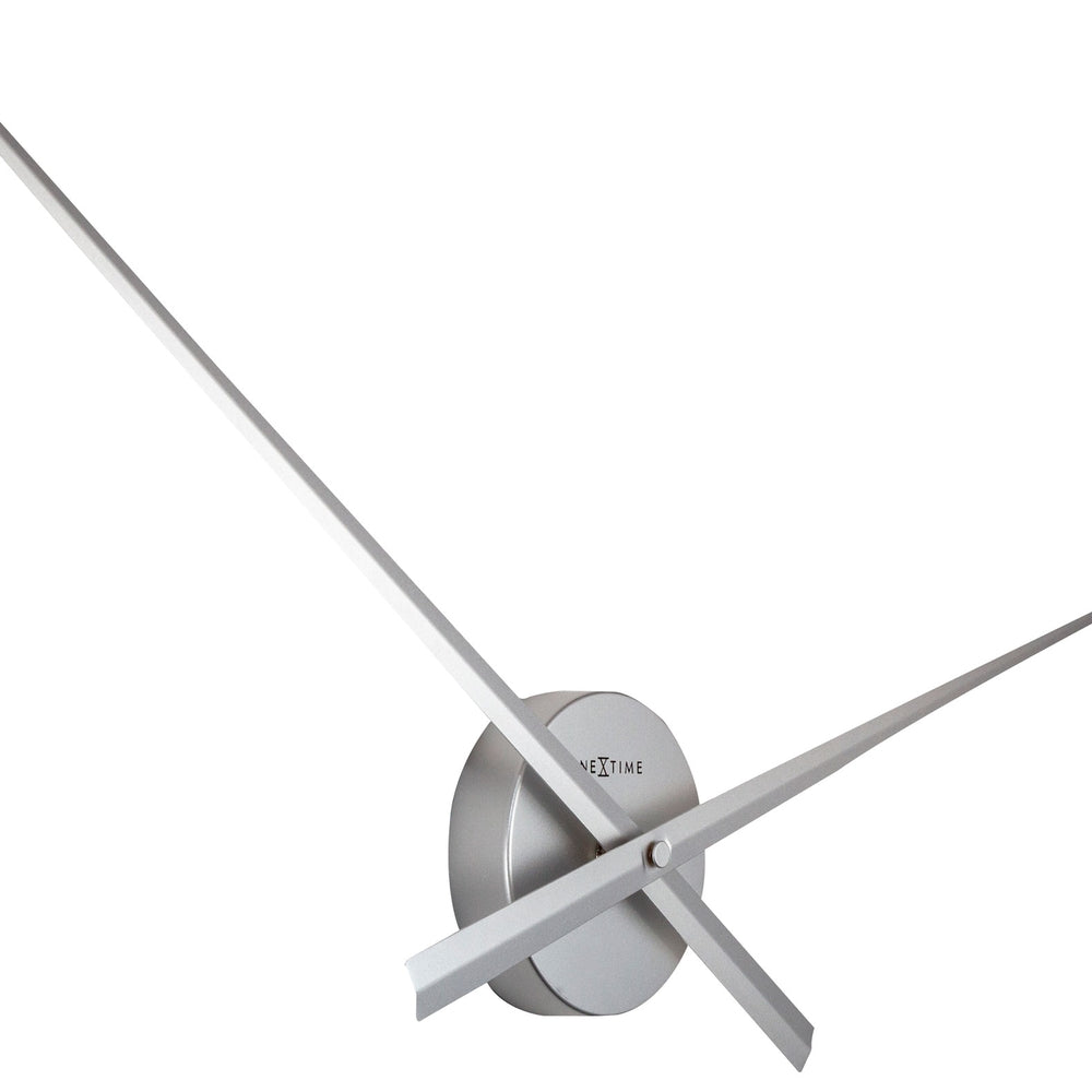 Silver Hands Wall Clock 70cm