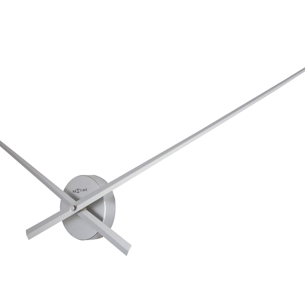 Silver Hands Wall Clock 70cm