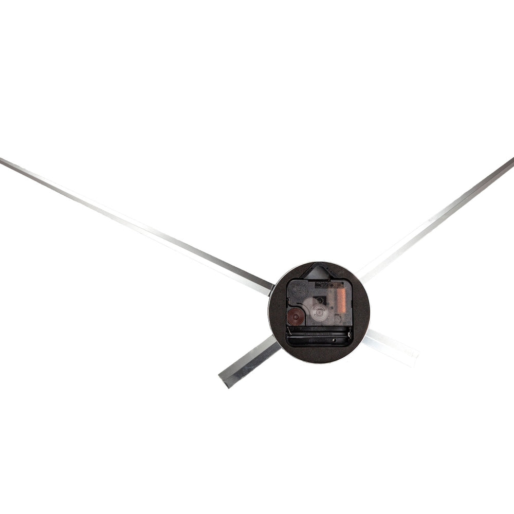 Silver Hands Wall Clock 70cm