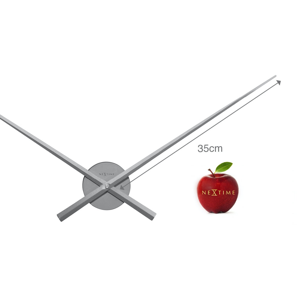 Silver Hands Wall Clock 70cm