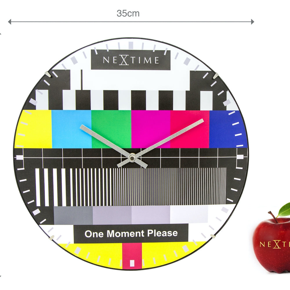 Testpage Dome Wall Clock 35cm