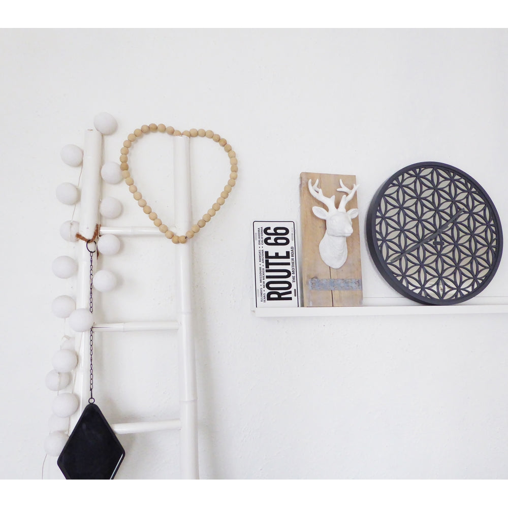 Grey Bella Mirror Wall Clock 50cm