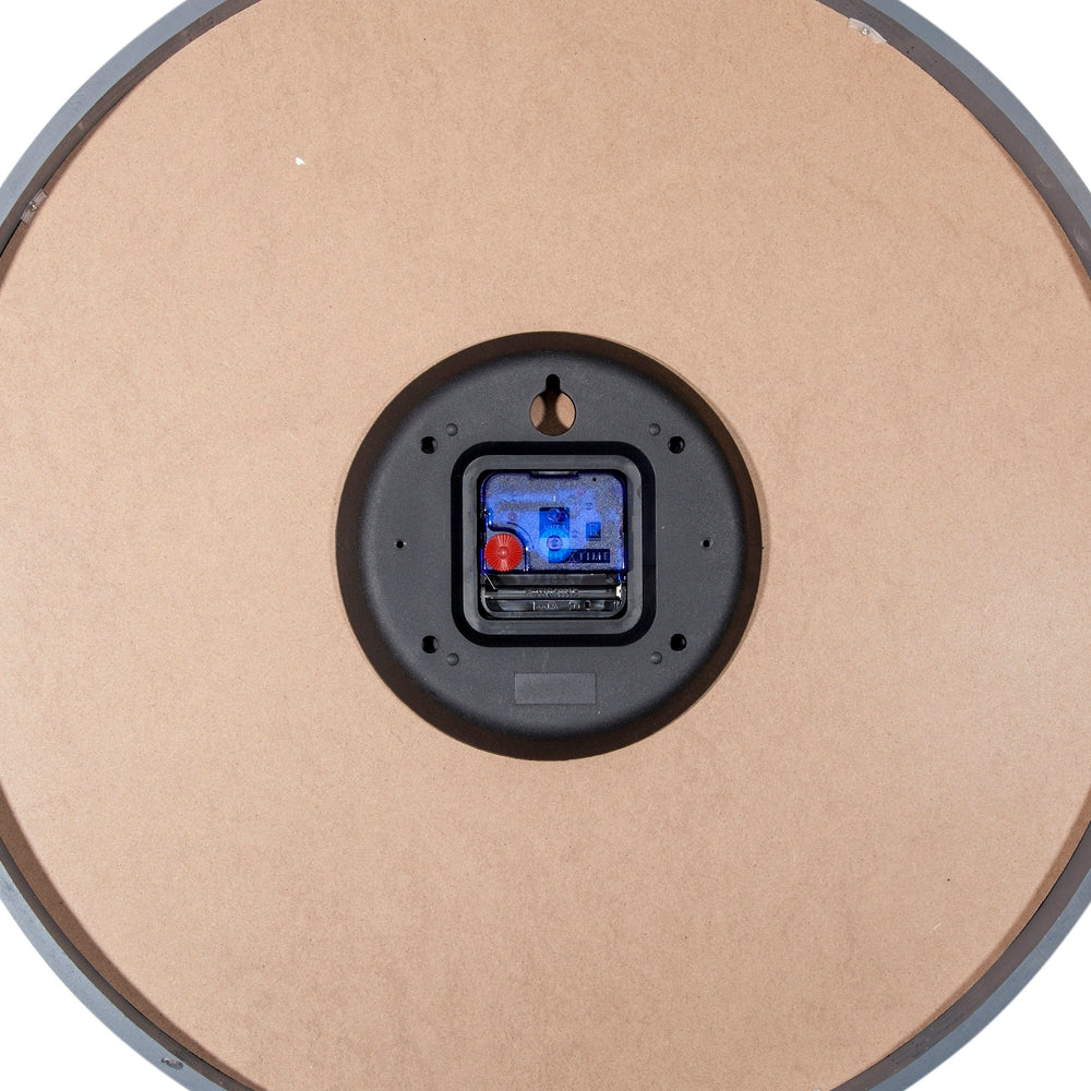 Grey Bella Mirror Wall Clock 50cm