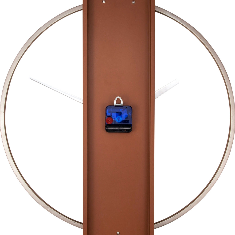 Wood/Steel Brown Wall Clock 50cm