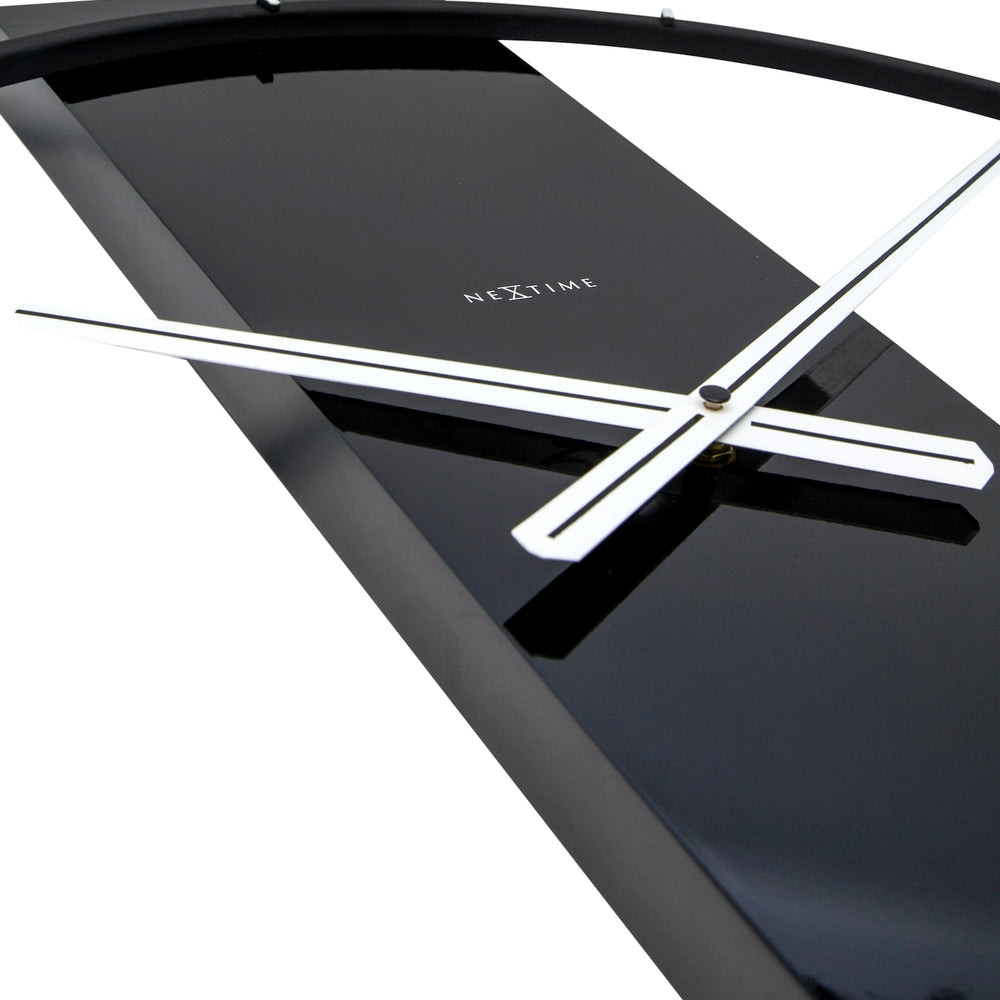 Wood/Steel Black Wall Clock 50cm