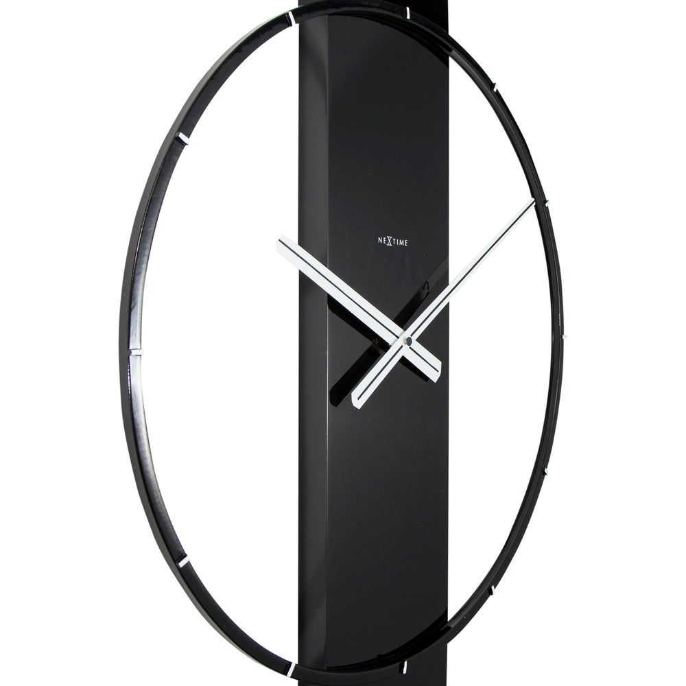 Wood/Steel Black Wall Clock 50cm
