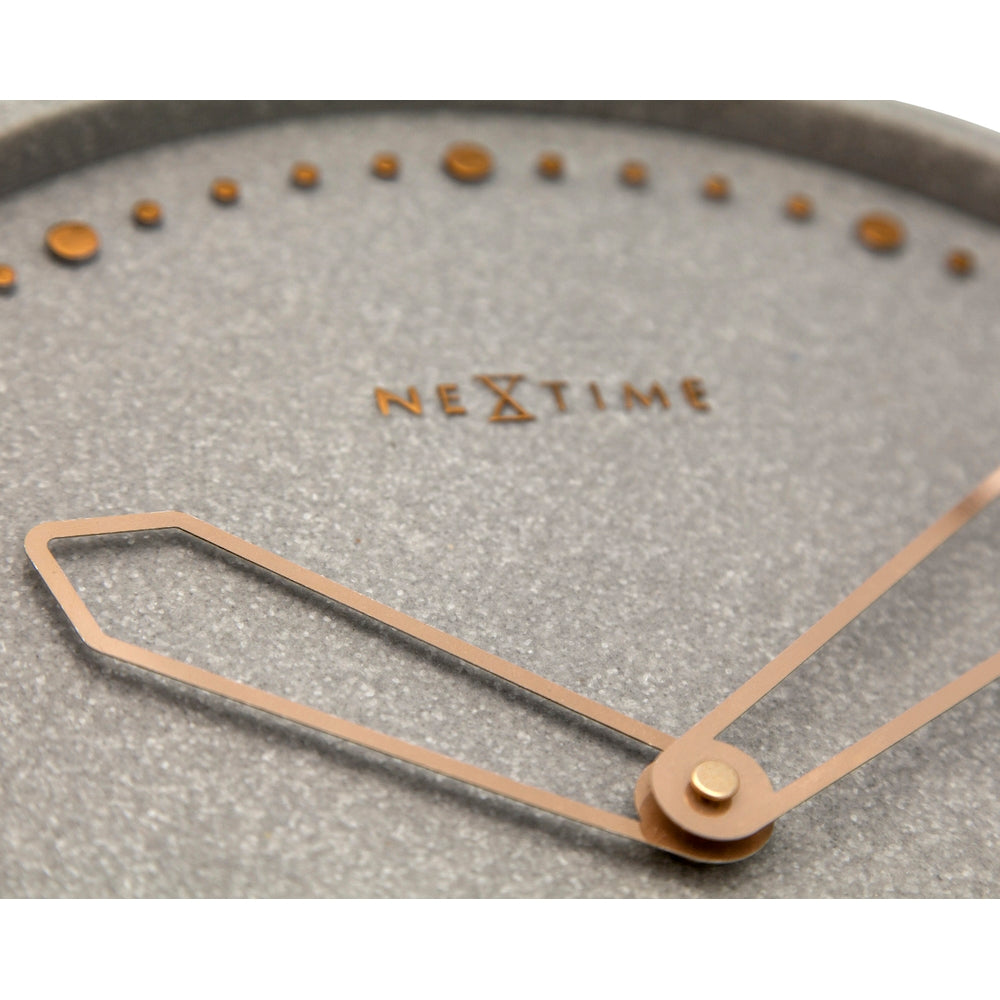 Grey Cross Wall Clock 35cm