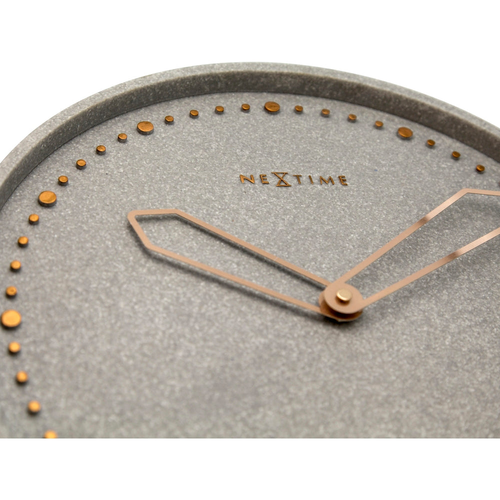 Grey Cross Wall Clock 35cm