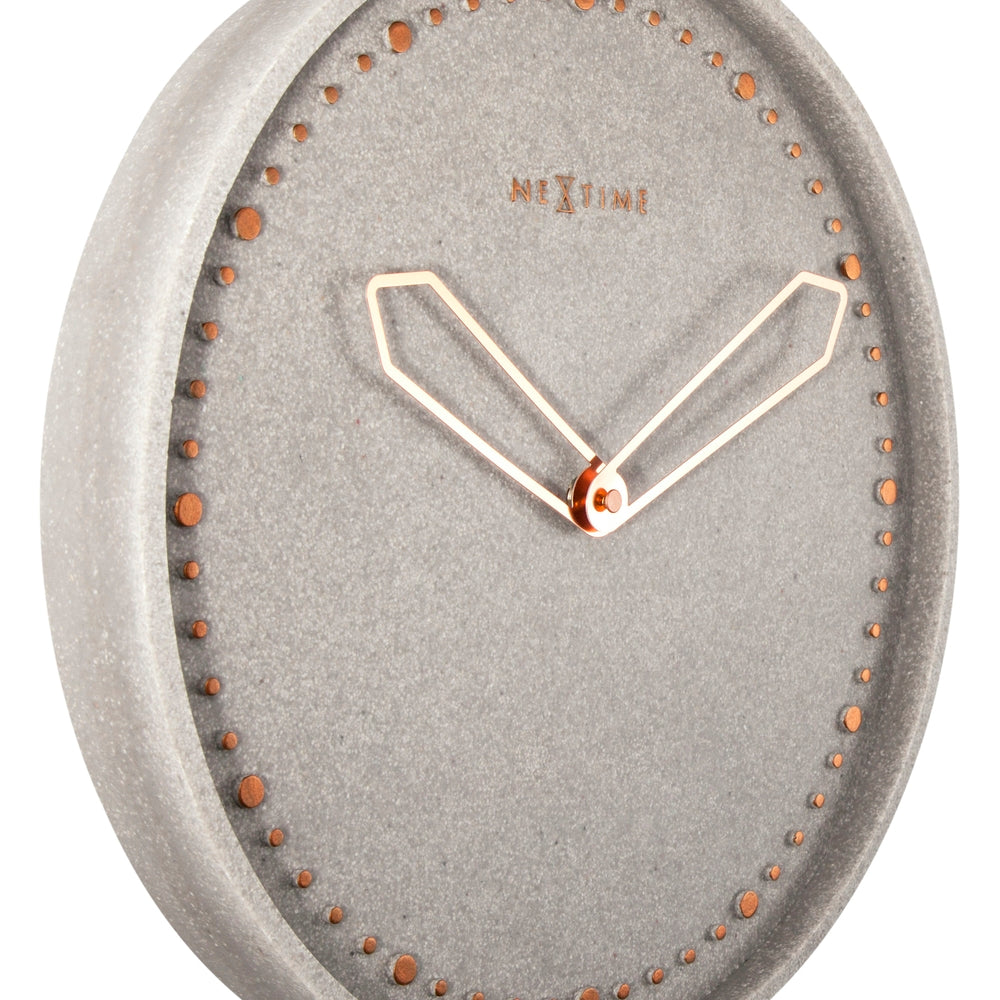 Grey Cross Wall Clock 35cm