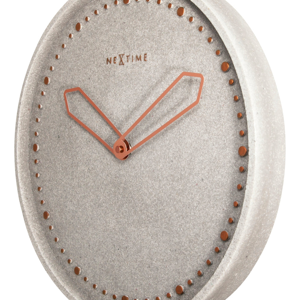 Grey Cross Wall Clock 35cm