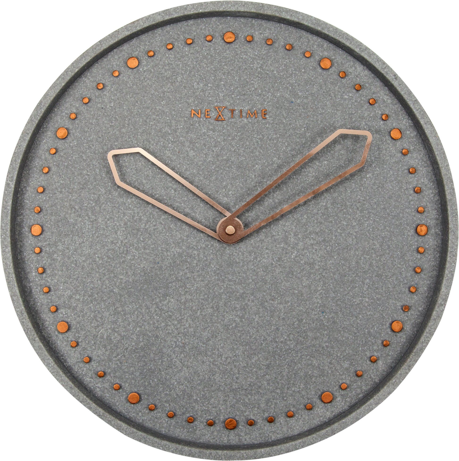 Grey Cross Wall Clock 35cm