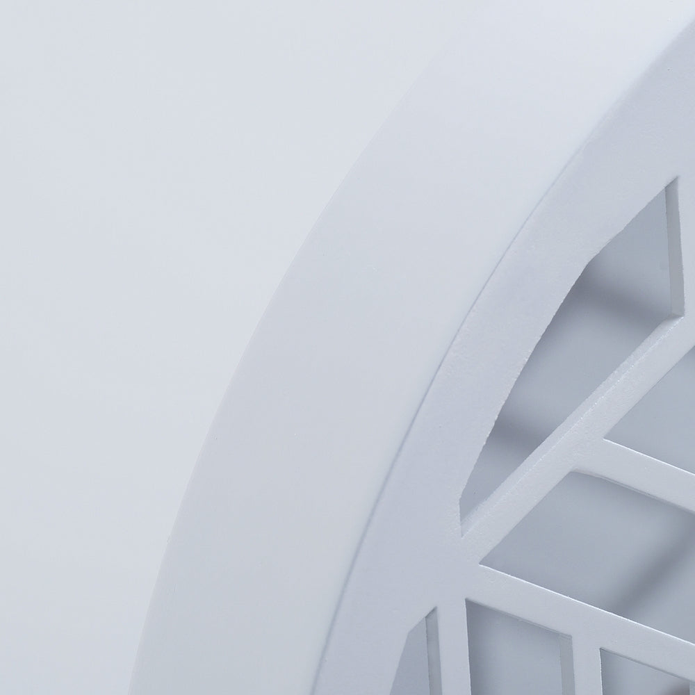 White Discrete Wall Clock 36cm