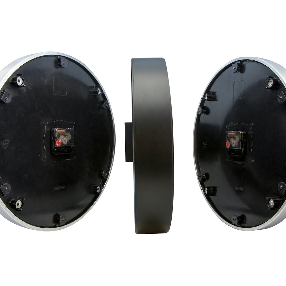 Station Double Wall Clock 36cm
