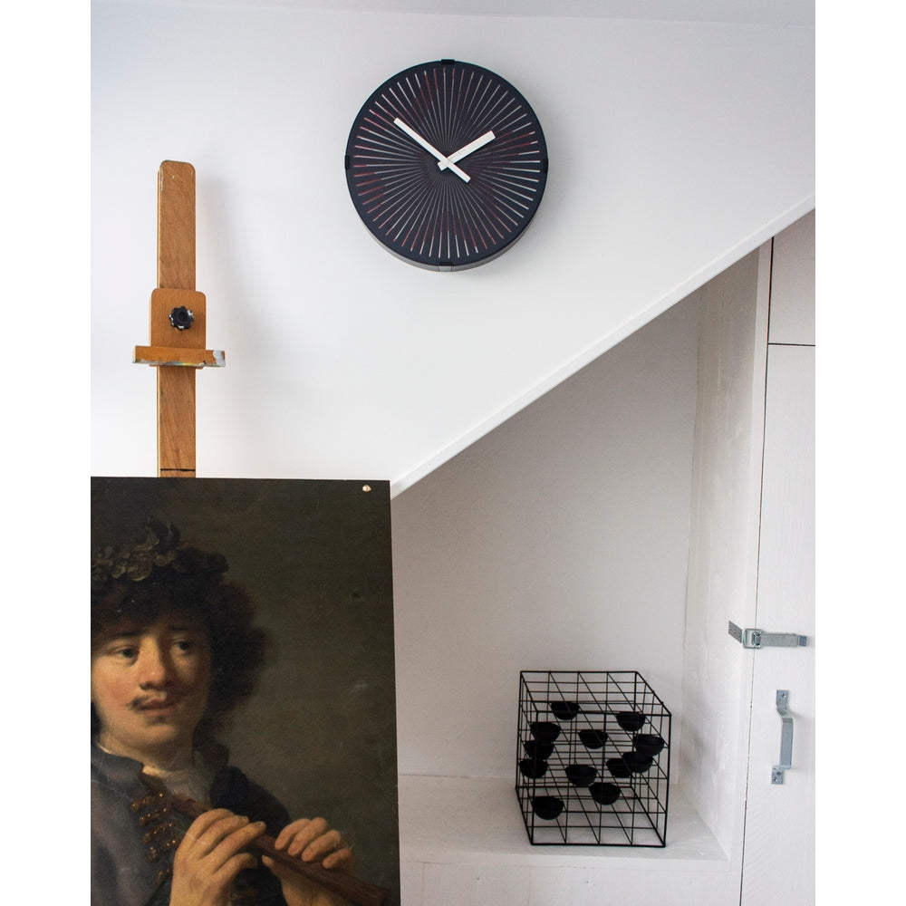 Motion Star Red Wall Clock 30cm