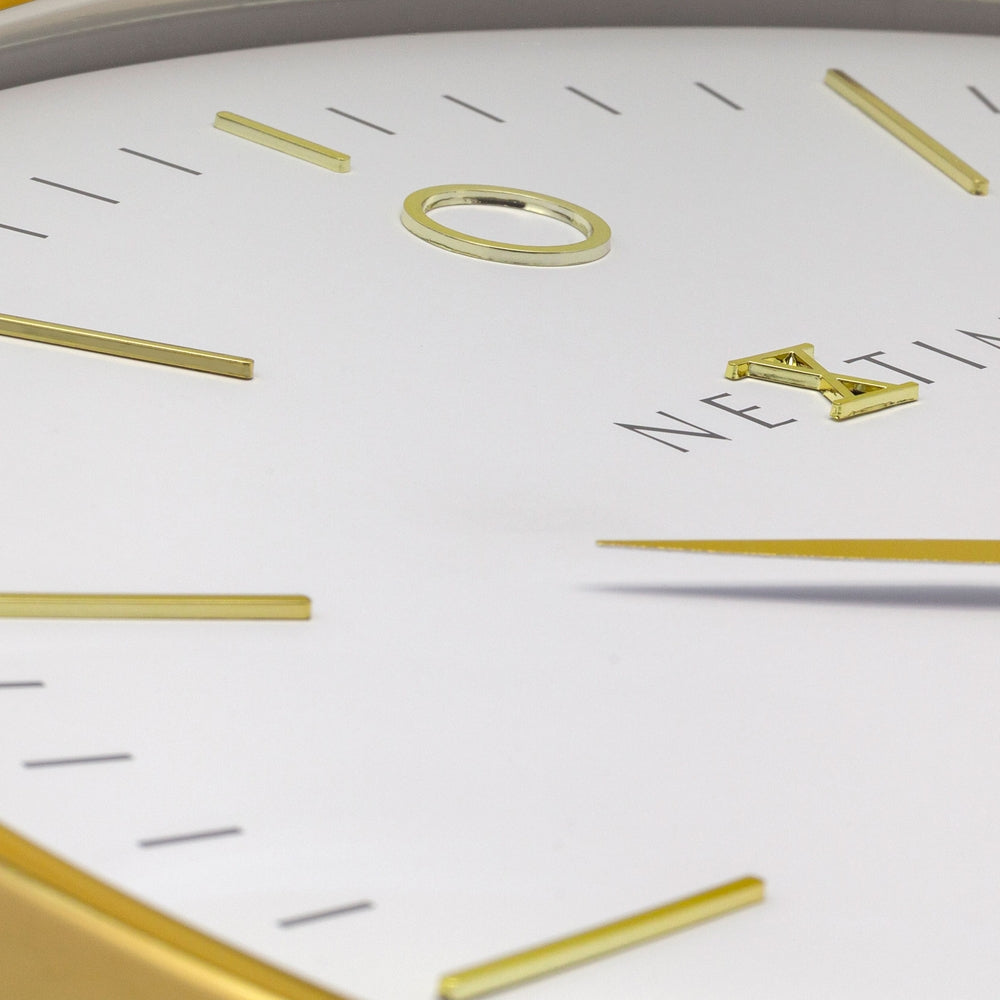 White Glamour Wall Clock 40cm