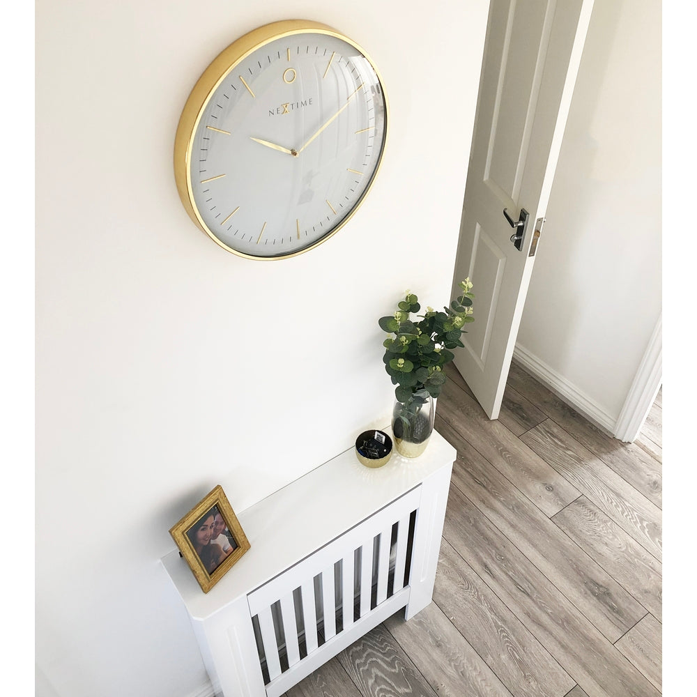 White Glamour Wall Clock 40cm