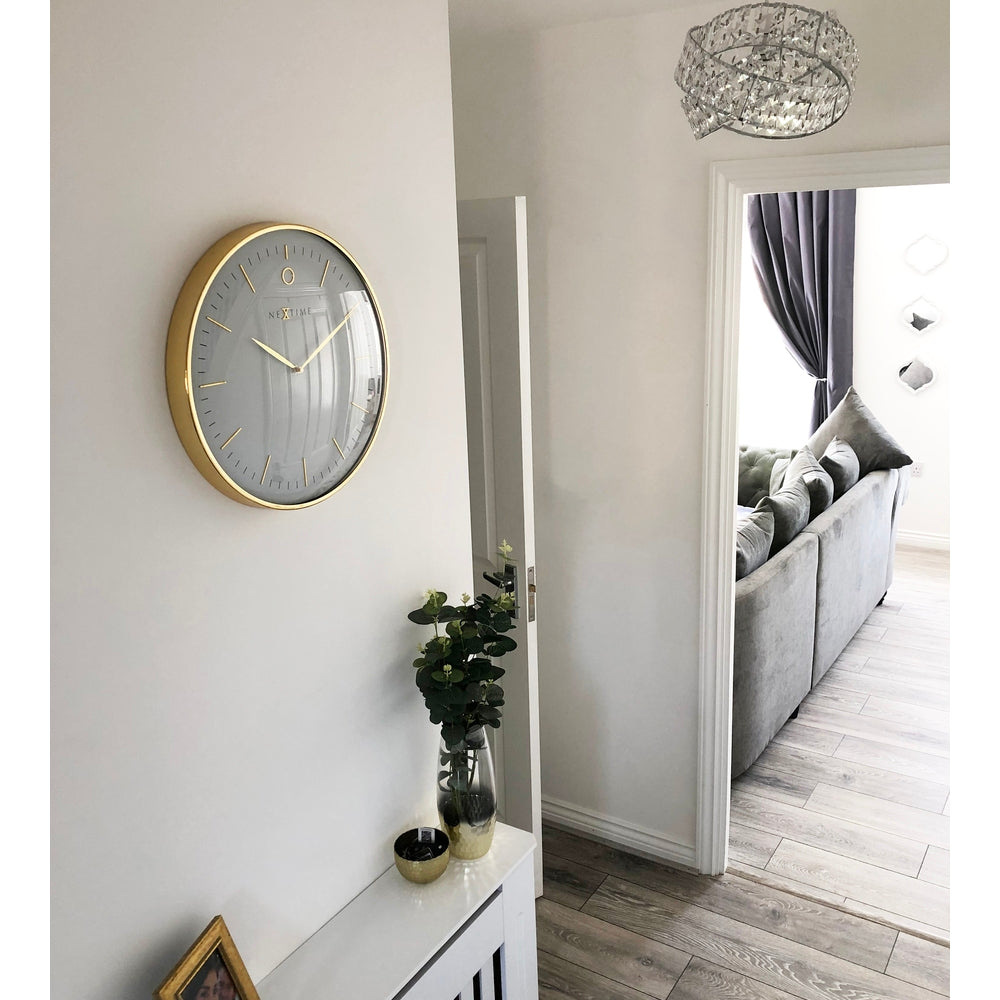 White Glamour Wall Clock 40cm