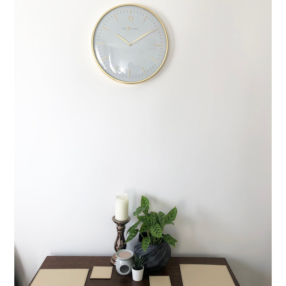 White Glamour Wall Clock 40cm