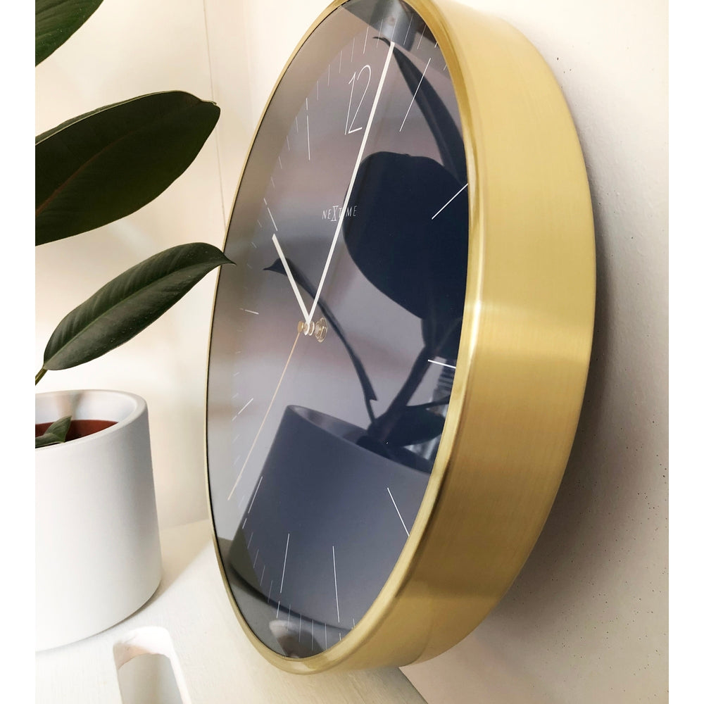 Essential Silver Wall Clock 34cm