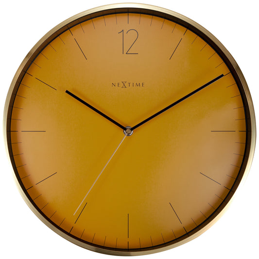 Essential Gold Wall Clock 34cm
