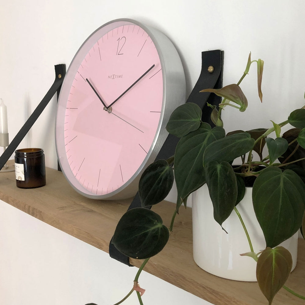 Essential Silver Wall Clock 34cm
