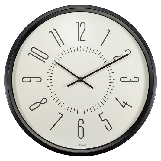 White Luminous Wall Clock 35cm